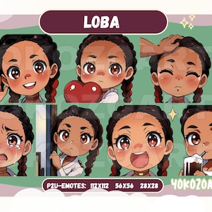 Apex Legends - Loba Emotes, FPS Emotes, Chibi Emotes for Twitch/Discord/Youtube