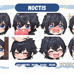 Final Fantasy 15 - Noctis Lucis Caelum Emotes, Final Fantasy Emotes, Discord/Twitch/Youtube Emotes
