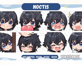 Final Fantasy 15 - Noctis Lucis Caelum Emotes, Final Fantasy Emotes, Discord/Twitch/Youtube Emotes