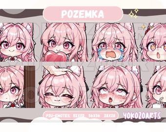 Arknight - Pozemka , P2U Emotes for Youtube/Twitch/Discord