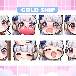 Umamusume - Gold Ship Emotes, Chibi Emotes for Twitch/Discord/Youtube