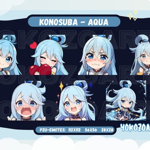Funny Aqua KonoSuba Anime Girl Postcard for Sale by slinkraz
