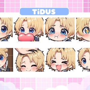 Final Fantasy X - Tidus Emotes, Final Fantasy Emotes, Discord/Twitch/Youtube Emotes