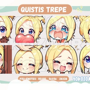 Final Fantasy VIII - Quistis Trepe Emotes, Anime Emotes, Discord/Twitch/Youtube Emotes