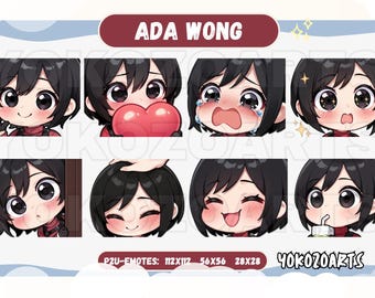 Resident Evil - Ada Wong Emotes, Anime Emotes, Discord/Twitch/Youtube Emotes