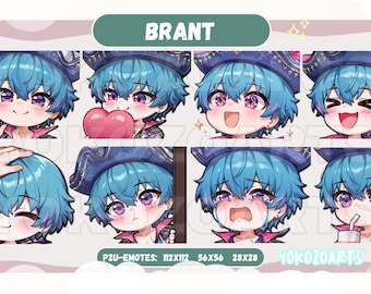 Wuthering Waves - Brant Emotes, Ready to Use Cute Chibi Emotes for Discord/Youtube/Twitch