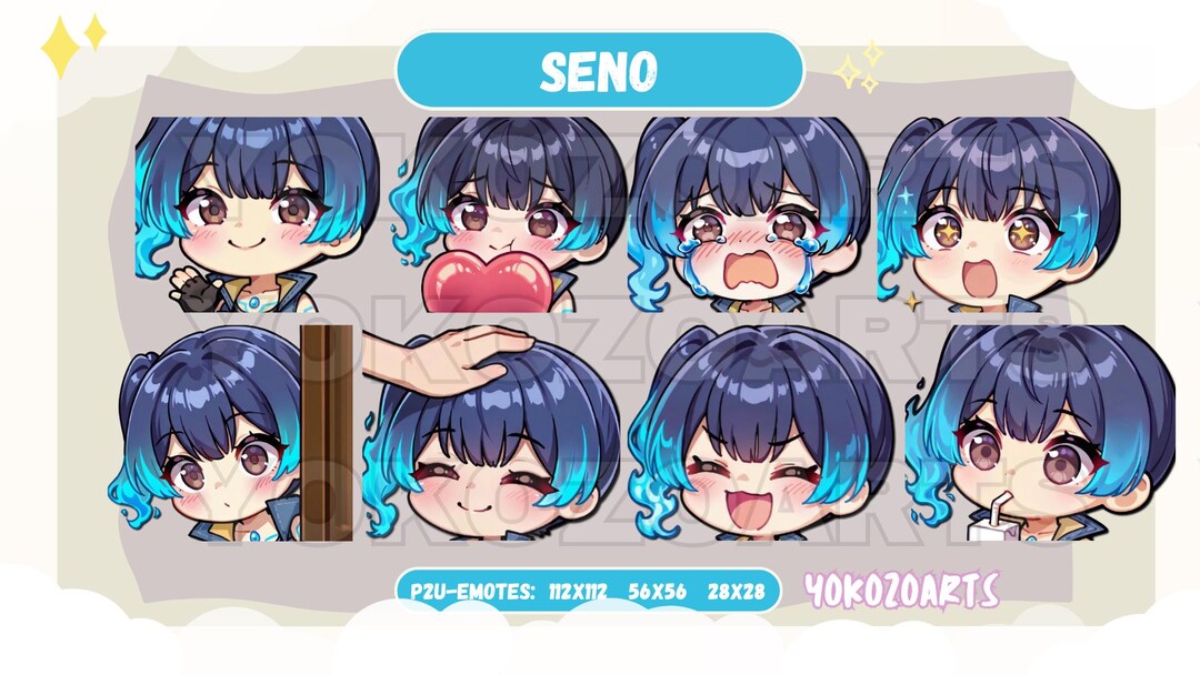 Xenoblade Chronicles 3 - Seno Chibi Emotes for Twitch/discord/youtube ...