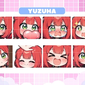 ZZZ - Yuzuha Ukinami Emotes, Ready to Use Cute Chibi Emotes for Discord/Youtube/Twitch