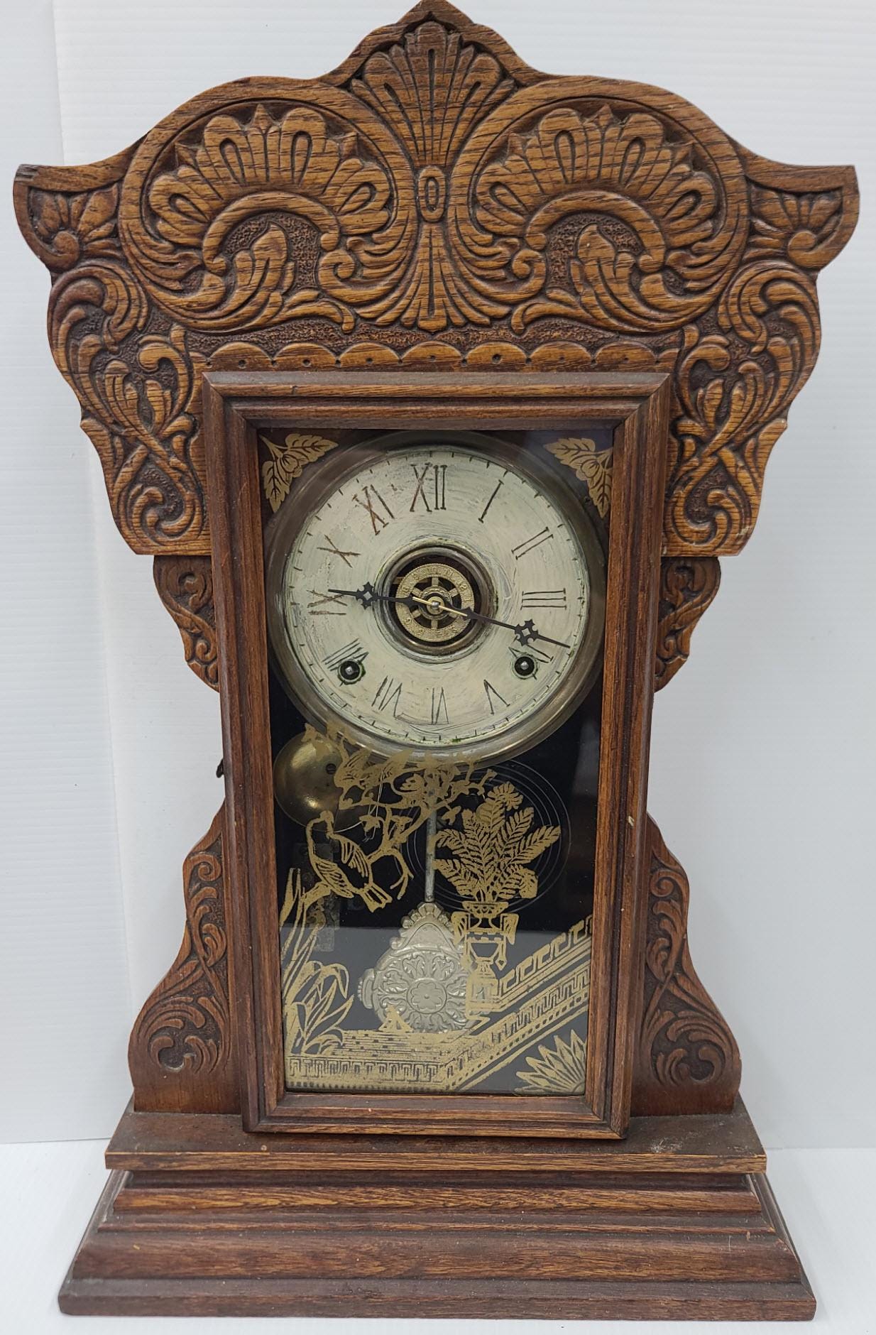 1903 Gilbert Capitol 045 Gingerbread Mantel Clock - Restored