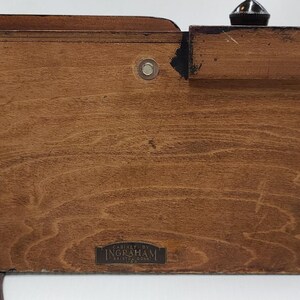 1930s Emerson 7KW-228-2 Art Deco Tischradio - Vintage Holzgehäuse, restaurierte antike MW- und LW-Bänder, geometrisches Design Bild 5