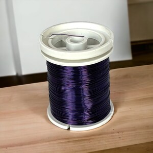 1 Reel ( 5 meters ) 1mm ( 18 gauge ) Copper Wire , Round Half Hard Wire ,  Wrapping Wire- MB27