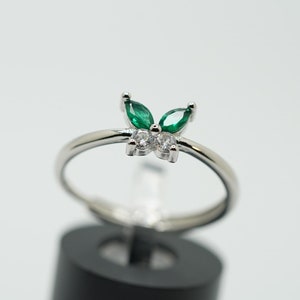 Multi Farbe Schmetterling Ring Hübsche Schmetterling Ring Einstellbar Modeschmuck Jahrestag Ring Personalisierte Karte Für Tochter mode ringe