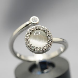 Für meine Tochter Fidget Angst Perle Auge Mode Ring | Verstellbar Modeschmuck Ring, Jahrestag Geschenk Ring, Geschenk für sie