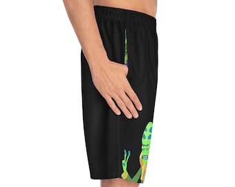 Rick and Morty's Zeep Peace Board Shorts for Men