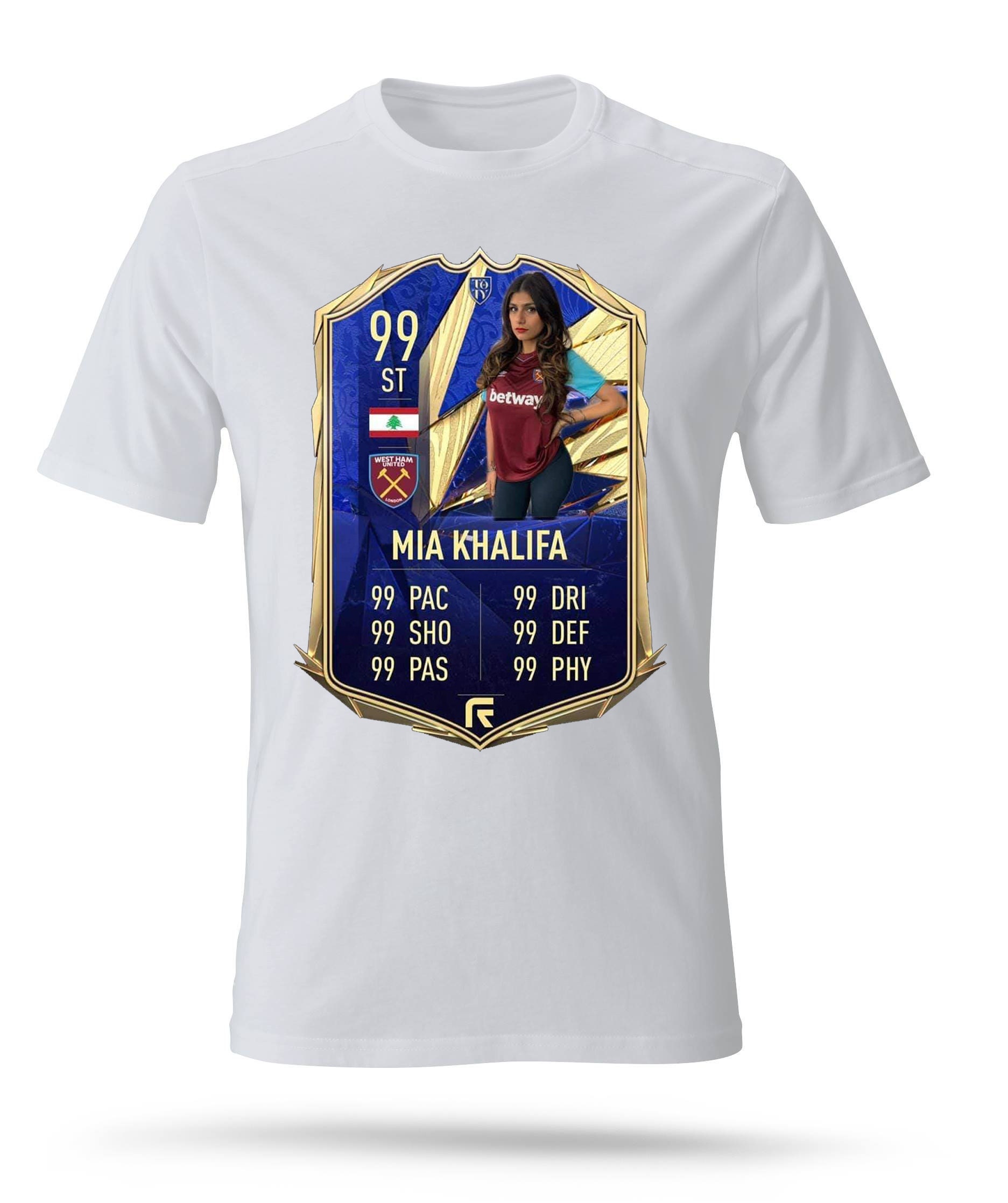 Mia Khalifa Action Movie Star Funny Mens T-Shirt Men's Unisex