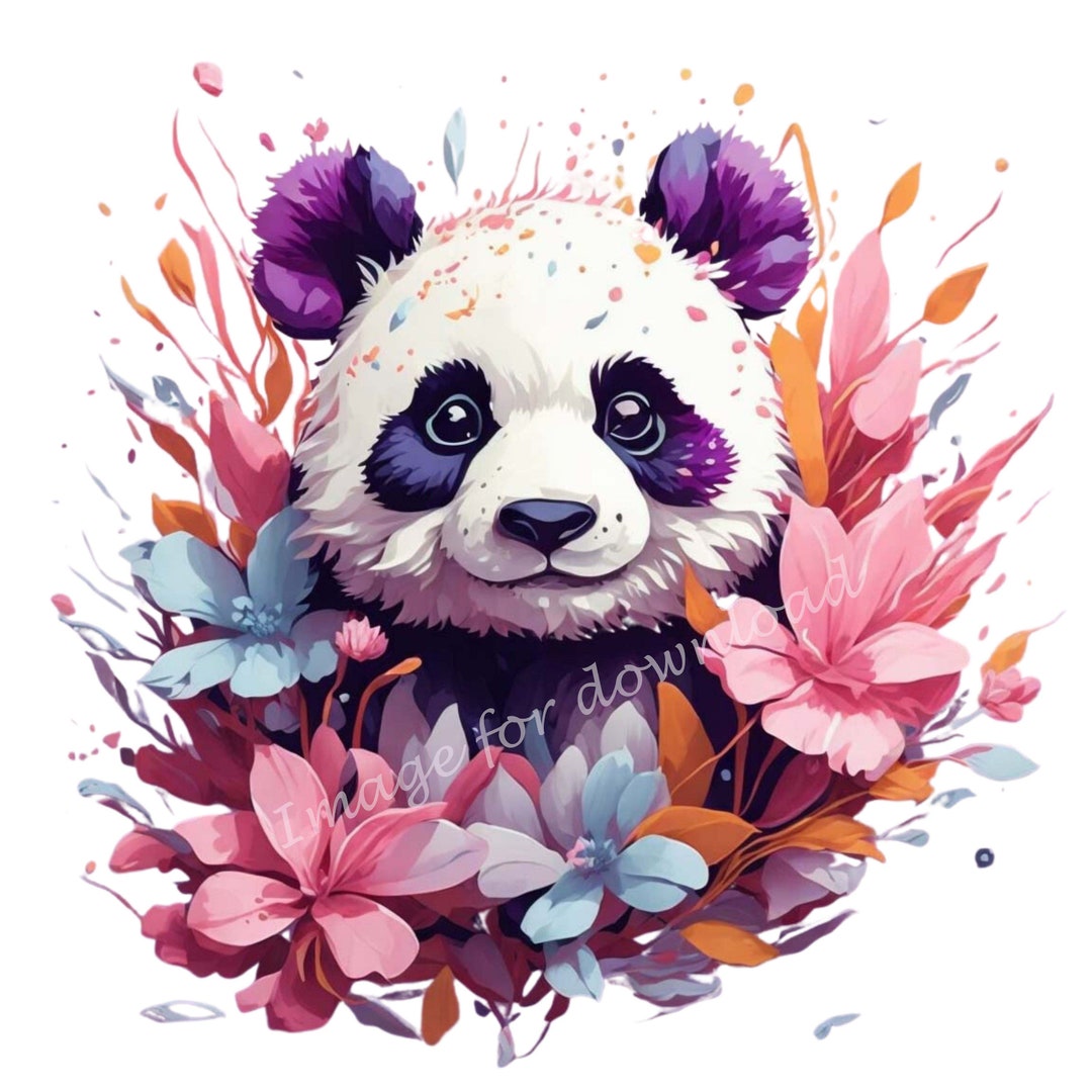 4 High Resolution Panda PNG Images Digital Download - Etsy