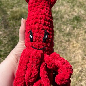 Crochet Squid - Amigurumi, Ocean, Sea, Animal, lovey, gift