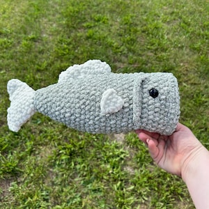 Peluche basso all&#39;uncinetto - Amigurumi, pesce, oceano, pesca, regalo