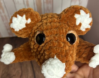 Crochet Flying Squirrel Stuffed Plushie - Amigurumi Gift