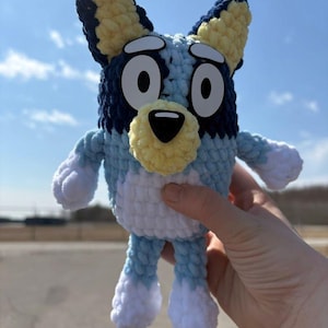 Crochet Blue and Red Heeler Dogs - Bluey, Bingo, Heeler Family, Toy, Gift