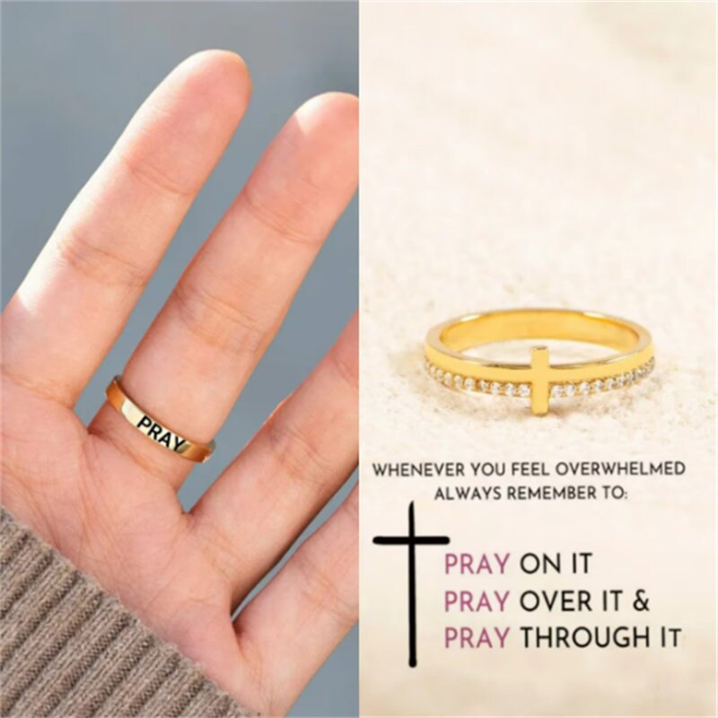 Religious rings clearance for women