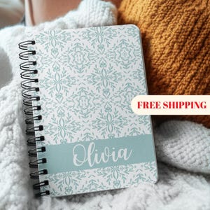 Toile Personalized Journal, Customized Coquette Notebook for women, Custom Name Journal, Bridesmaid Proposal, Wedding Bridal Party Gift N3