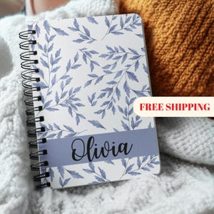 Toile Personalized Journal, Customized Coquette Notebook for women, Custom Name Journal, Bridesmaid Proposal, Wedding Bridal Party Gift N1