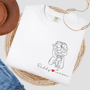 Custom Dad Shirt Portrait From Photo, Father&#39;s Day Shirt, Custom Photo Shirt For Dad, Father&#39;s Day Gift 2025