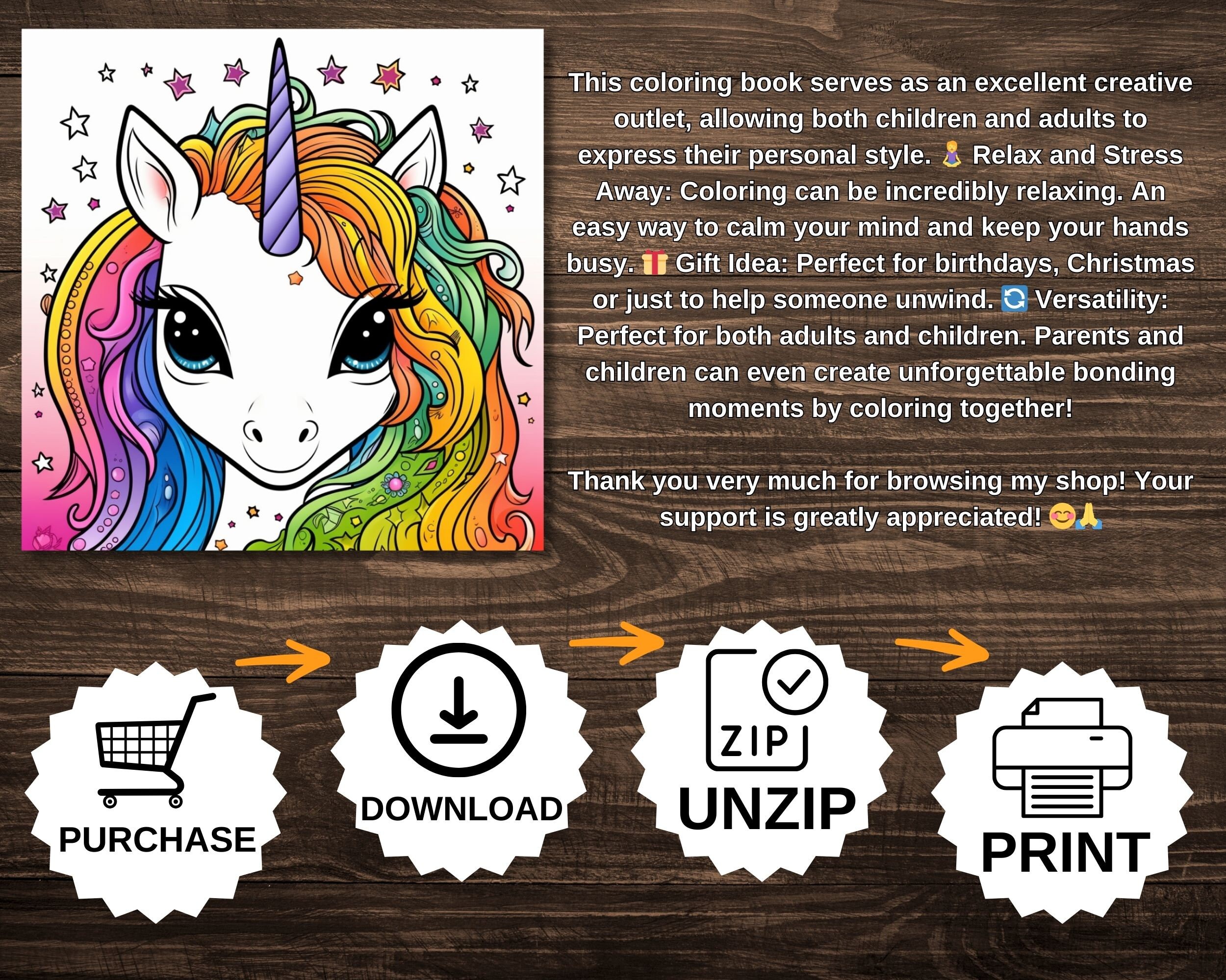 Cute Unicorn Coloring Pages for Kids Kawaii Unicorn Coloring Pages ...