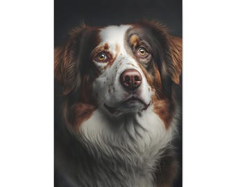 Dog Portrait Canvas Art Print, Pet Lover Gift, Gallery Style
