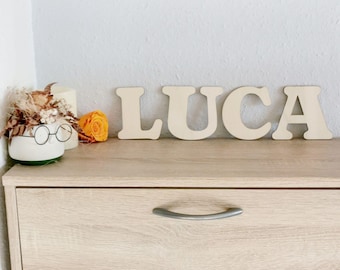 XL houten letter – 10 cm kinderkamerdecoratie, verjaardagsfeestje