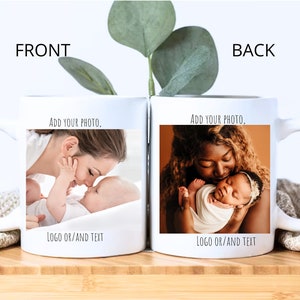 Custom photo mug,design your own mug,baby shower gift,gift for new parents,personalized text mug,custom image mug for anniversary, couples