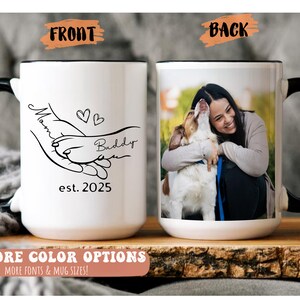 Personalized Dog Mom Mug, Custom Photo Dog Lover Gift,  Mother&#39;s Day Dog Mug, Add Your Pet&#39;s Name | Custom Dog Parent Keepsake, Custom Gifts