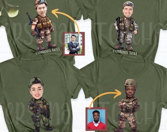Personalized Army Shirt – Custom Photo Military Gift