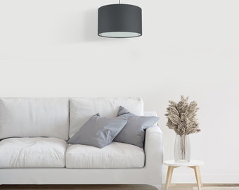 Wogati® Pantalla Premium E14/E27 algodón | diferentes tamaños y colores Ø fondo 20-35 cm | lámpara de pie | lámpara colgante | Lámpara de mesa