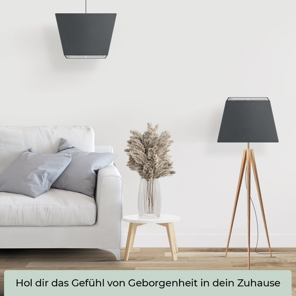 Wogati® Premium abat-jour E14/E27 coton | différentes tailles et couleurs | lampadaire lampe suspendue | lampe de table