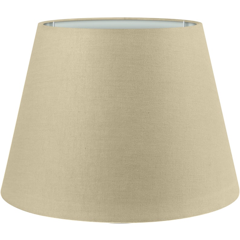 Wogati® Premium lampshade E14/E27 cotton different sizes & colors Ø bottom 20-35 cm floor lamp Hanging lamp Table lamp Beige