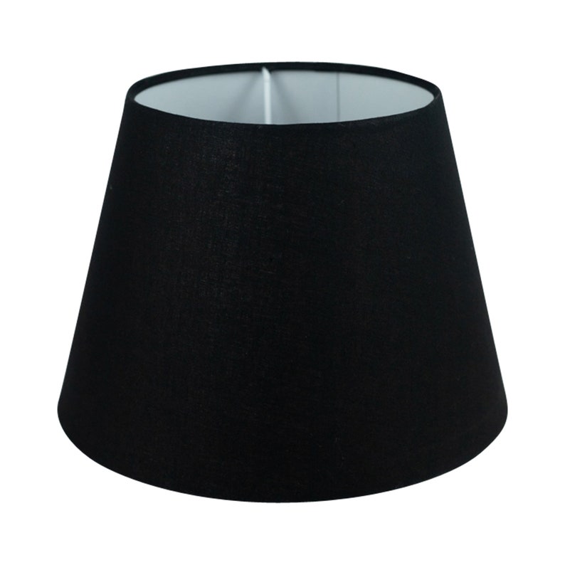 Wogati® Premium lampshade E14/E27 cotton different sizes & colors Ø bottom 20-35 cm floor lamp Hanging lamp Table lamp Schwarz