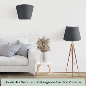 Wogati® Premium Lampenschirm E14/E27 Baumwolle verschiedene Größen & Farben Ø Unten 20-35 cm Stehlampe Hängelampe Tischlampe Bild 1