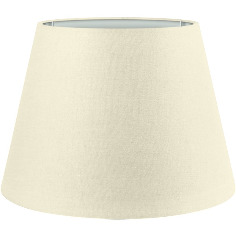 Wogati® Premium lampshade E14/E27 cotton different sizes & colors Ø bottom 20-35 cm floor lamp Hanging lamp Table lamp Creme