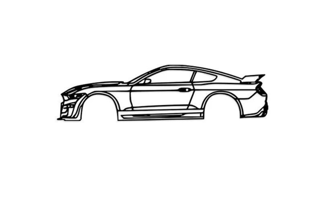 Metal Automotive Wall Art Decor I Sport Car Silhouette Wall Etsy