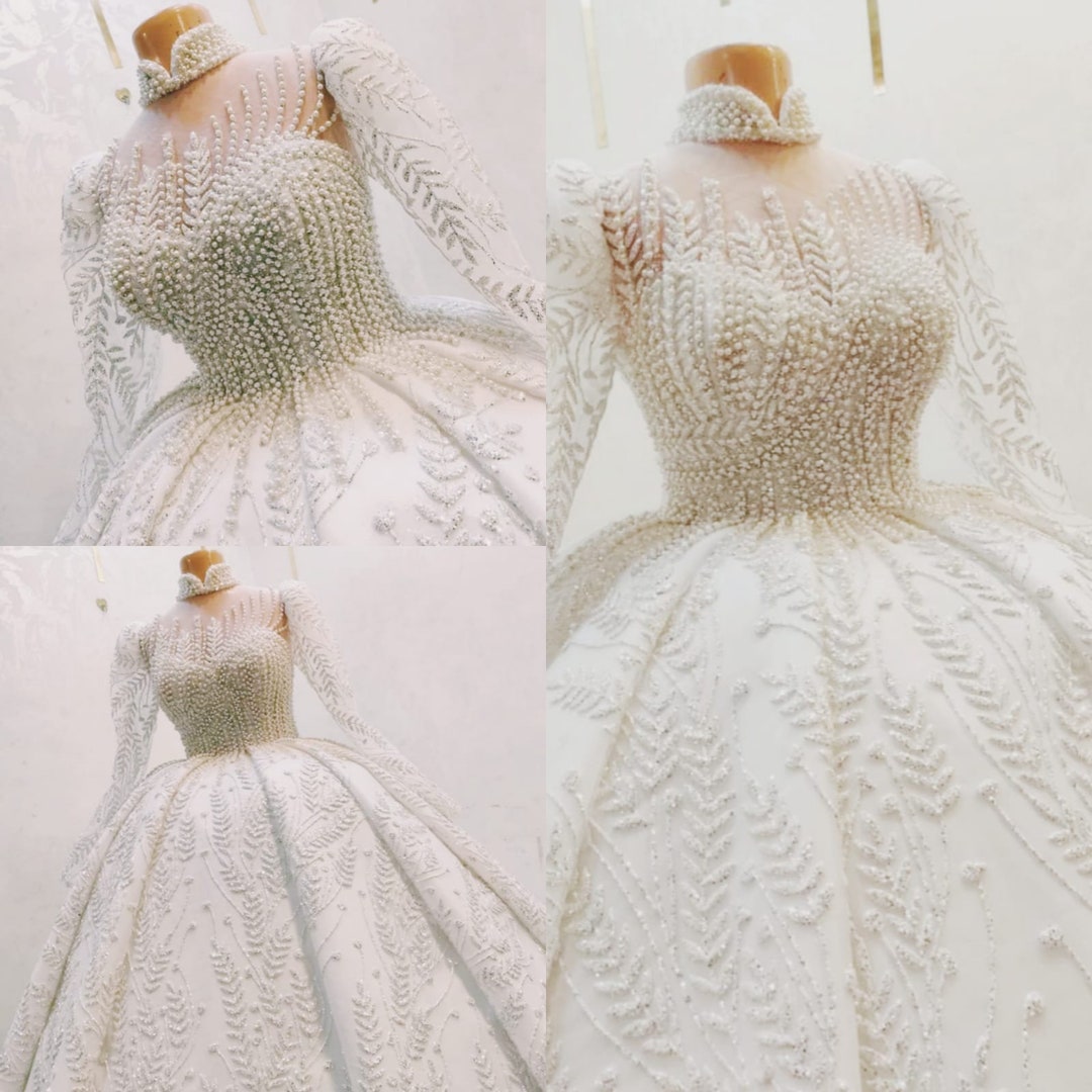 Romantic Princess Long Sleeve Lace Maxi Dress
