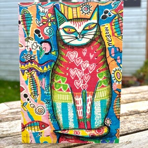 chat coloré de Zazzle.be Liste d'envies Vous avez des idées ? Carte colorée d'amants de chat | chat de fantaisie | chat élégant de Zazzle.be Liste d'envies Vous avez des idées ? Carte d'anniversaire pour chat | Conception de chat | Art de chat coloré