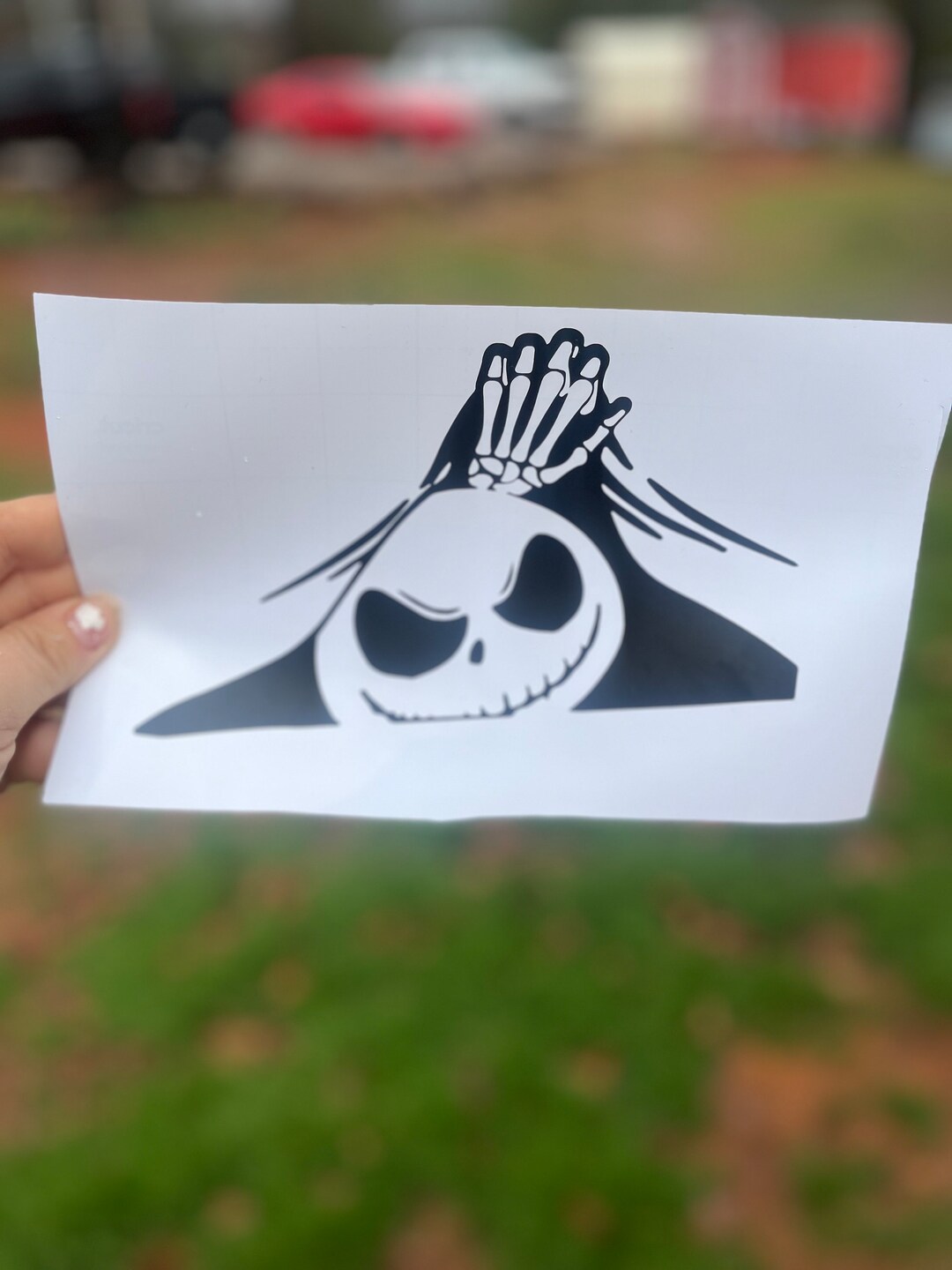 Jack Skellington Car Decal Etsy