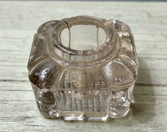 Antique Glass Inkwell - 1800’s