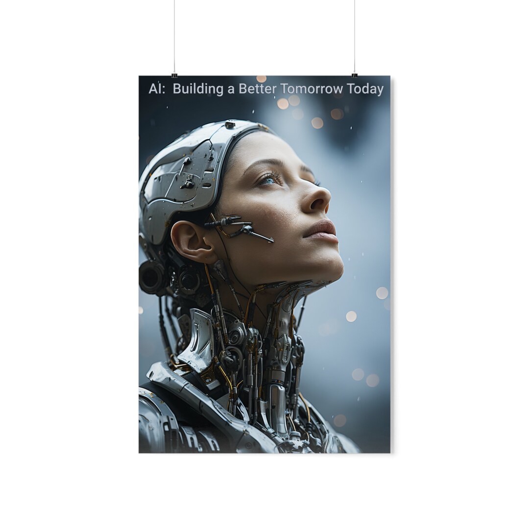 Premium Matte Vertical Poster. AI: Building a Better Tomorrow Today. AI ...