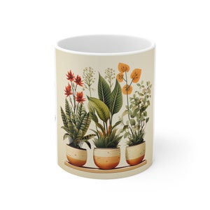 Planting Is Breathing. Plants. Gardening. Nature. Plant Lover. Artificial Intelligence Gift. Ceramic Mug 11oz.