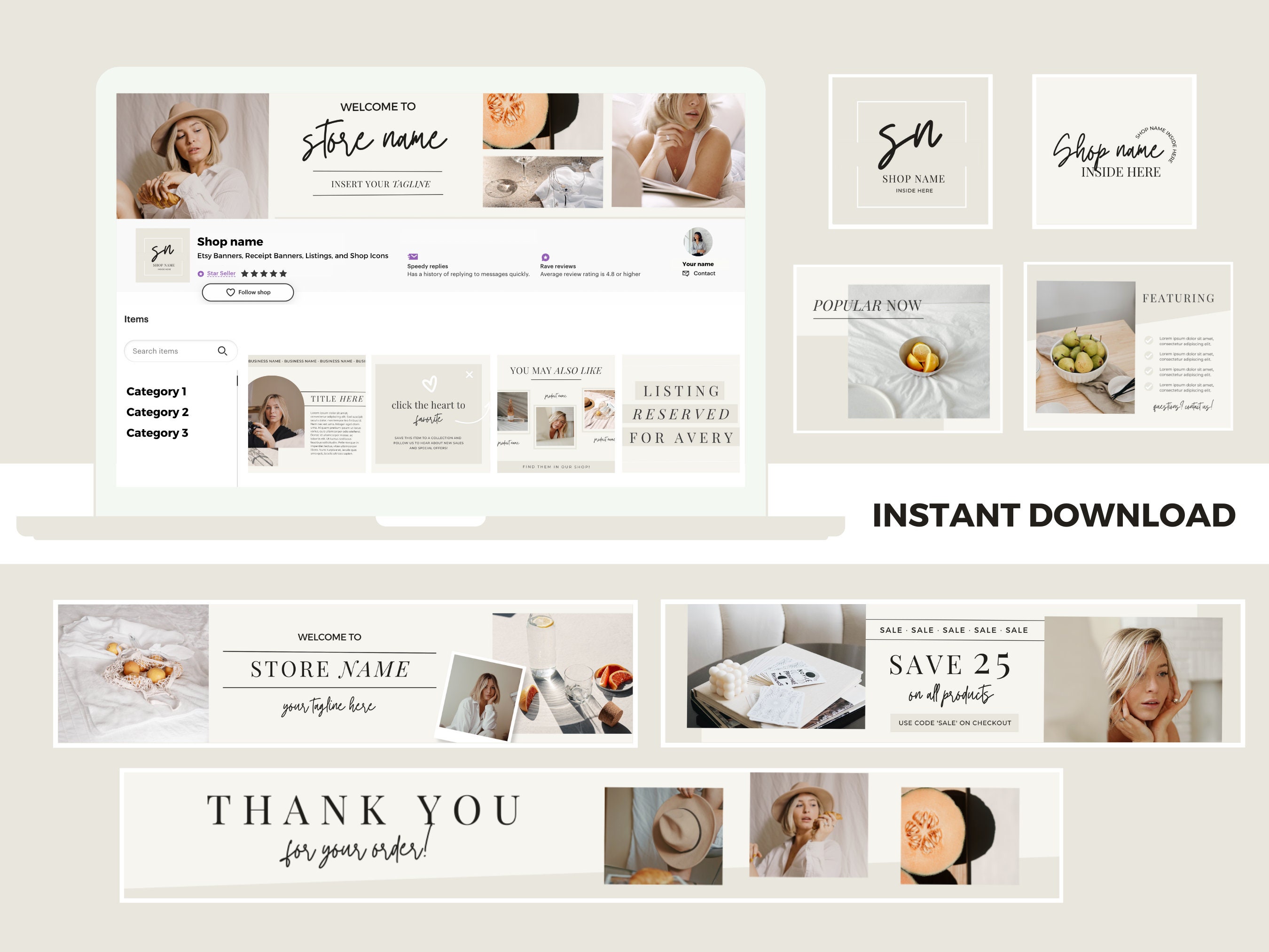 Shop Branding Etsy Shop Template Etsy Shop Branding Kit Etsy Shop Branding Etsy Shop Template Etsy Shop Branding Kit Etsy