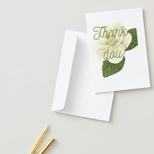 Magnolia Thank You | Printable Greeting Card