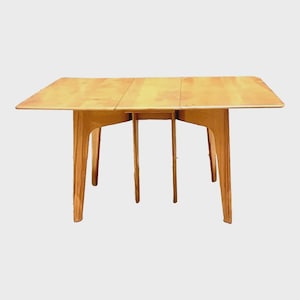 Vintage MCM Heywood Wakefield Drop Leaf Dining Table